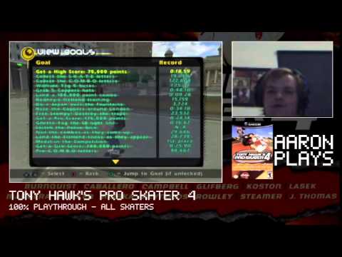 Aaron Plays (LIVE): Tony Hawk's Pro Skater 4 (GCN) - Part 6