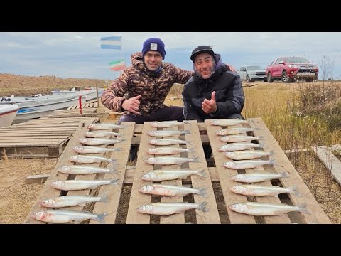 Pesca de pejerrey en laguna de Melincue, Santa Fe. 1 de junio 2026.