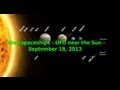 Alien spaceships - UFO near the Sun - September 18 ...