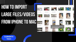 Import any videos and photos from iPhone to Mac without airdrop...