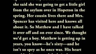 Anne of Green Gables - Chapter 1 - Mrs. Rachel Lynde is Surprised