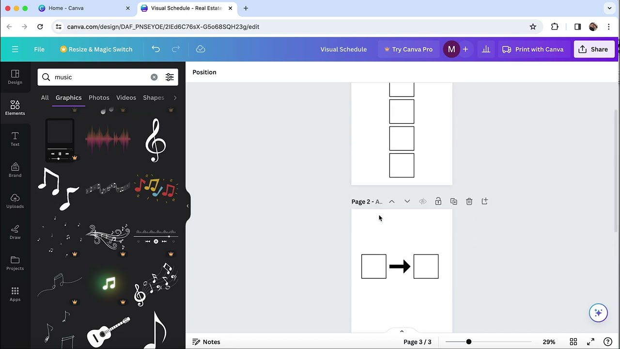 Easy & Free Church Visual Schedule Canva Tutorial