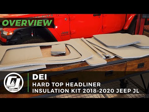 2018-2020 Jeep JL Wrangler | DEI Hard Top Headliner & Window Insulation