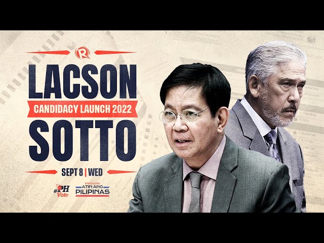 In campaign launch, Lacson and Sotto say ‘enough’ of Duterte