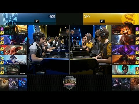 H2K vs SPY Game 4 Highlights - SPLYCE vs H2K EU LCS PLAYOFF SEMIFINAL #1 Summer 2016