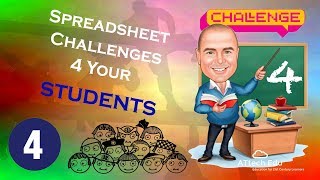 Challenge 4: Spreadsheet Challenges for your students - Using data val