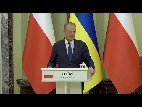 Konferencja prasowa Premiera Donalda Tuska oraz Prezydenta Ukrainy Wołodymyra Zełenskiego w Kijowie