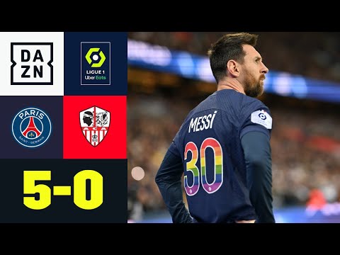 Messi zurück, Hakimi fliegt, Mbappe trifft! Spektakel in Paris: PSG - Ajaccio | Ligue 1 | DAZN