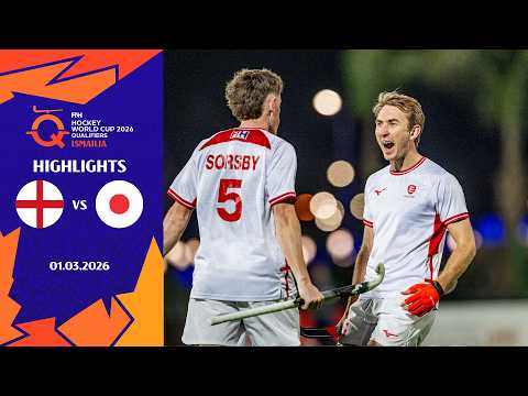 FIH Hockey Men's World Cup Qualifier Ismailia, Egypt - Match 3: England vs Japan