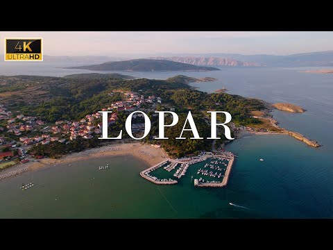 Beaches of Lopar at Sunset🌴 Drone Footage 4K 🌴 Rab Island, Croatia - Ambient Cinematic Music Video