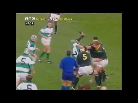 Kieron Dawson excellent spear tackle on Percy Montgomery