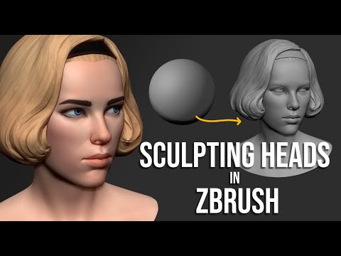 Female Head Sculpt - ZBrush Timelapse