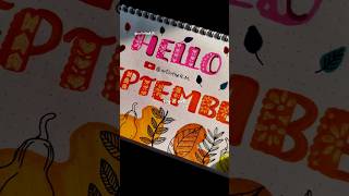 Hello September artwork!🍁 #art #diy #shorts #lettering #handlettering #drawing