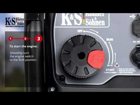 Inverterinis generatorius Könner &amp; Söhnen KS 4000iE S Silent video