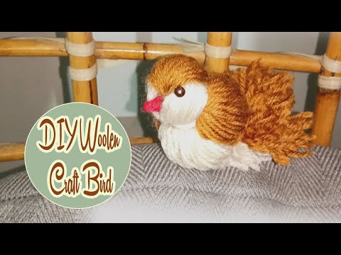 Super Easy Chicken Making Idea with Yarn - DIY Woolen Chick - How to Make Yarn Chick - Woolen bird