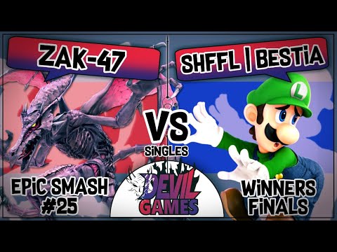 Epic Smash #25: zAK-47 (Ridley) vs SHFFL|Bestia (Luigi) - Winners Final