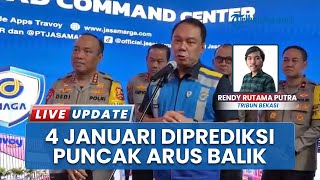 Puncak Arus Balik Nataru Dipredikisi 4 Januari, Jasa Marga dan Polri Siapkan Pengaturan Lalu Lintas