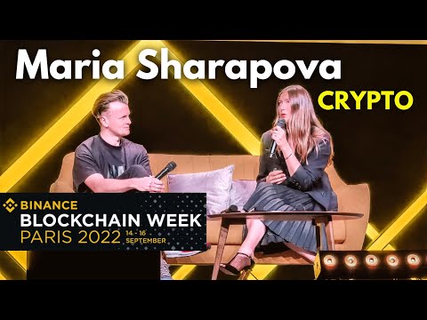 Maria Sharapova guest speaker at the Binance Blockchain Week Paris 2022 | Crypto, NFT, Web3