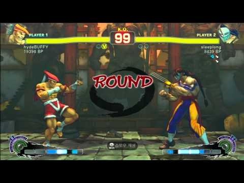 SSF4 Rank Match  hydeBUFFY (AD)  vs  sleeplong (CW)