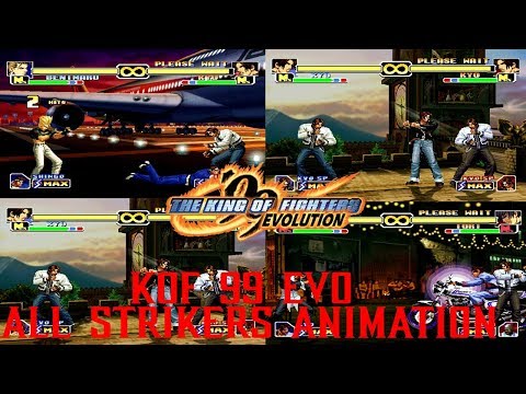 King of Fighters 99 EVOLUTION - All Strikers Animation - 拳皇99 - Justice AND Dark