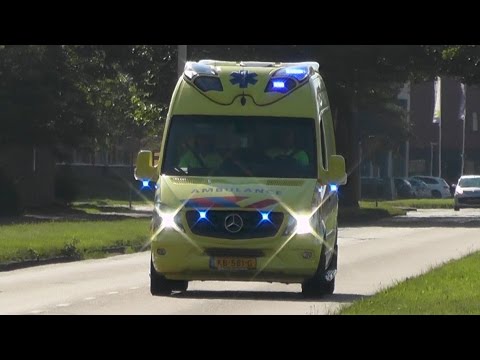 [Wail] A1, Voorraad/Test Otaris Ambulance 02-107 UMCG Ambulancezorg naar melding in Leeuwarden