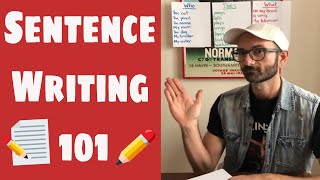 How To Write A Good Sentence / Who, Does, What / English Writing Basics for Beginners And Kids