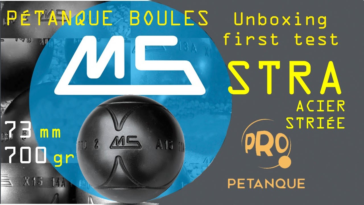 Unboxing MS STRA Pe?tanque Boules Desembalaje Prueba Bolas PetancaTest Balls