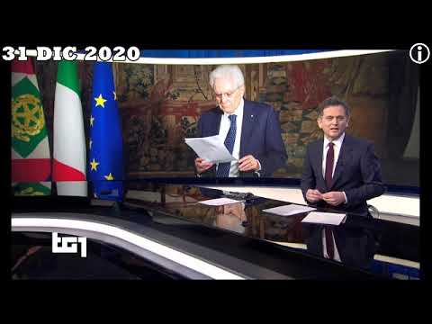 TG1 sera, GioveDì 31 DICembre 2020: il messaggio di fine anno di Mattarella sta per iniziare