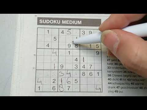 I'm satisfied with my time for this Sudoku (#487) Medium Sudoku puzzle. 03-23-2020