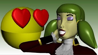 3-D Model Wearing Princess Daisy's Pirate Outfit (featuring Pac-Man!)