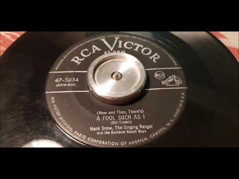 Hank Snow - A Fool Such As I - 1954 Country - RCA 47-5034