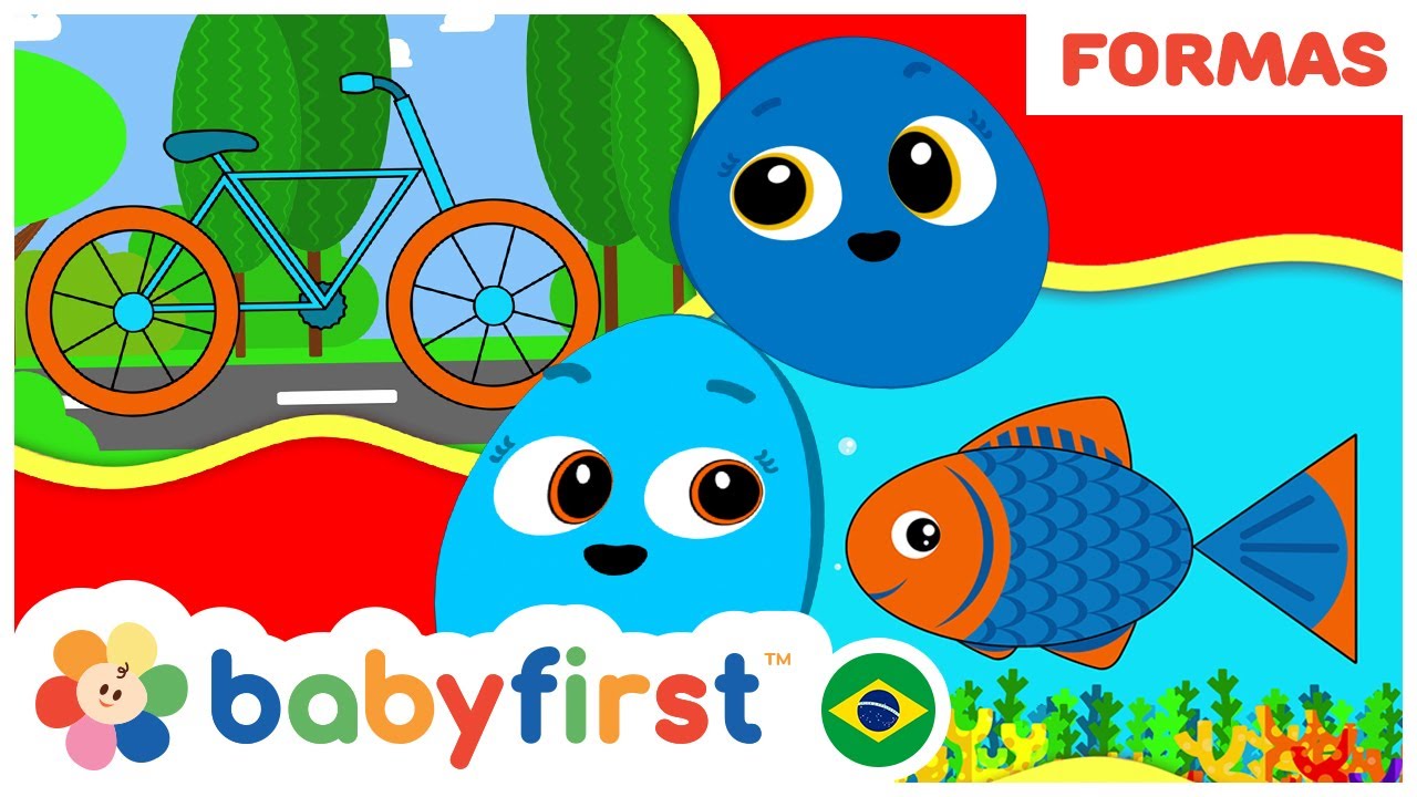 Desenhos educativos em portugues | Aprenda formas geométricas | Escola das formas | BabyFirst Brasil