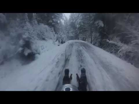 Rodeln vom Huberspitz (18.01.2015)