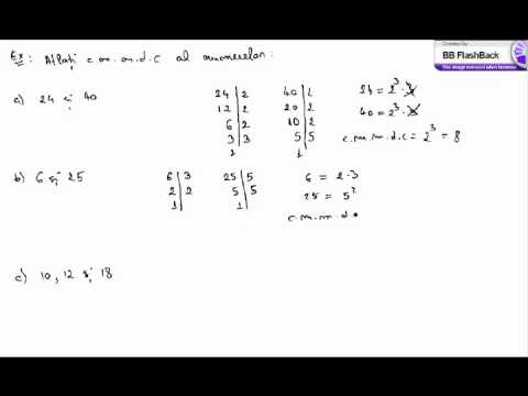 cel mai mare divizor comun