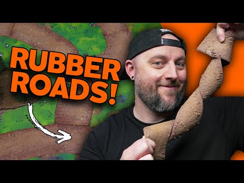 Make Modular RUBBER ROADS for Tabletop Gaming! Easy! Cheap!