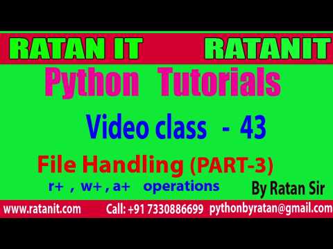 Python Lecture File Handling In Python Part 3