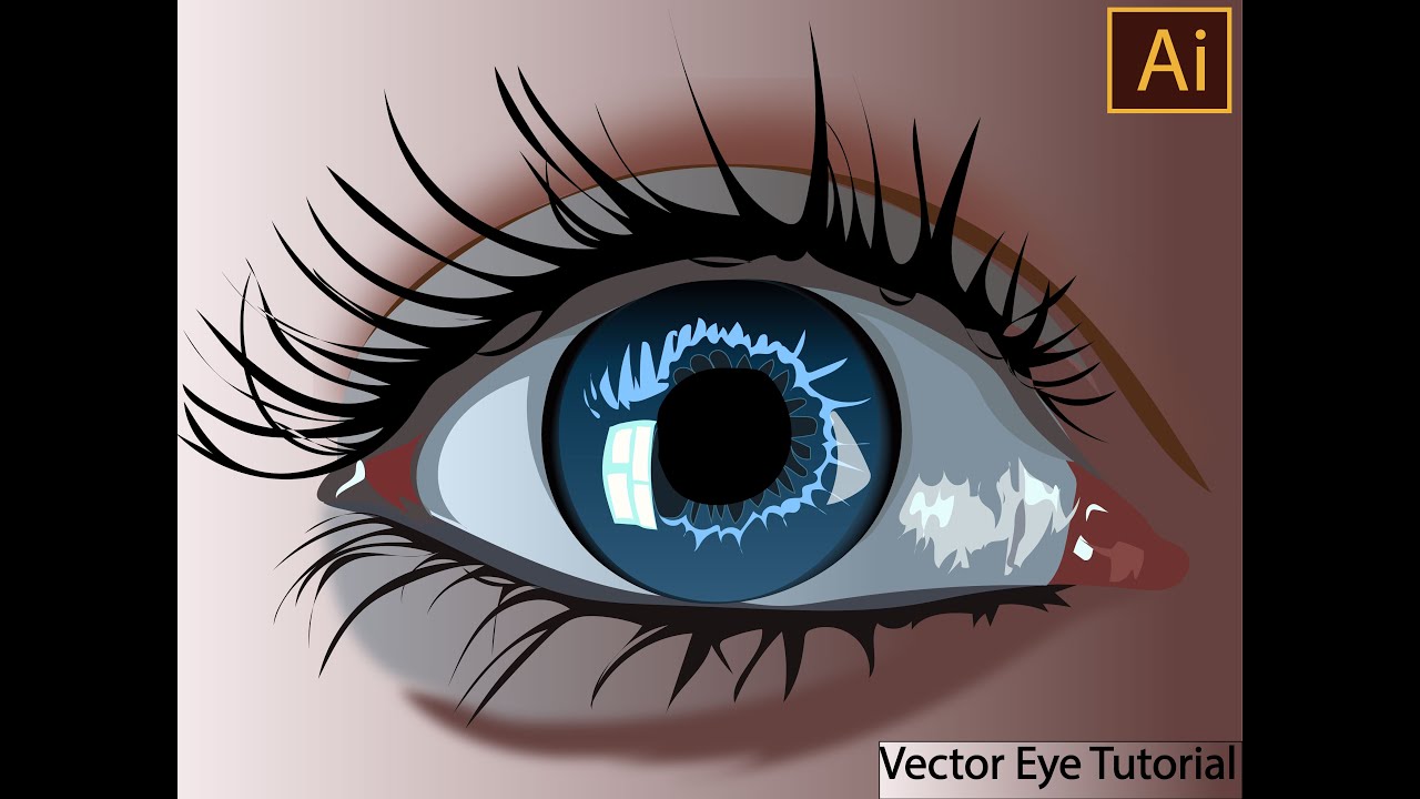 How to Draw Vector Eye| Eye Illustration| Adobe Illustrator