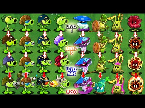 Random 40 PEA x MOD x NEW Plant Battlez - Who Will Win - PvZ 2 Plant vs Plant