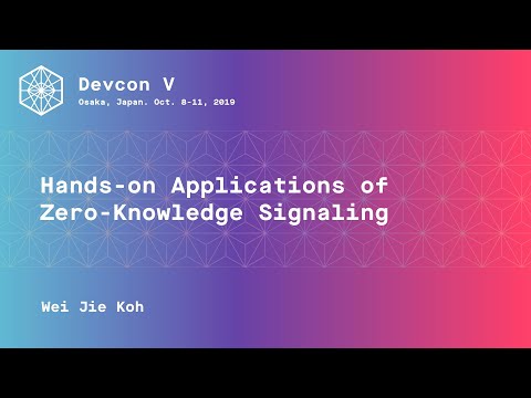 Hands-on applications of zero-knowledge signalling preview