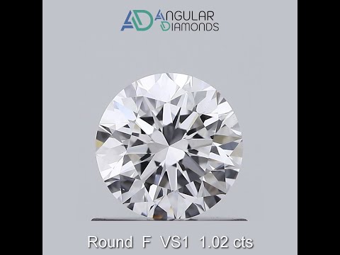 Round F VS1 1.02 Carat IGI CVD HPHT Lab Grown Created Diamonds
