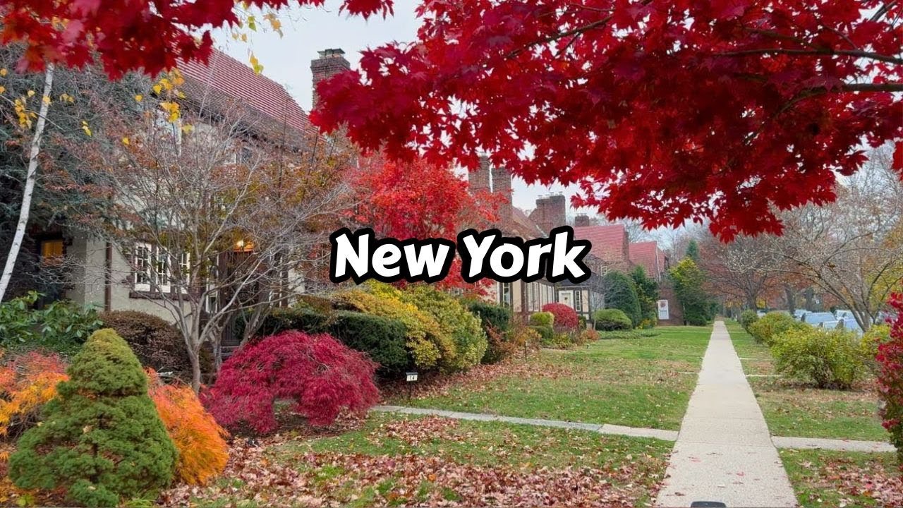 Autumn In New York Virtual Tour - Most Beautiful Neighborhood In NYC - Forest Hills