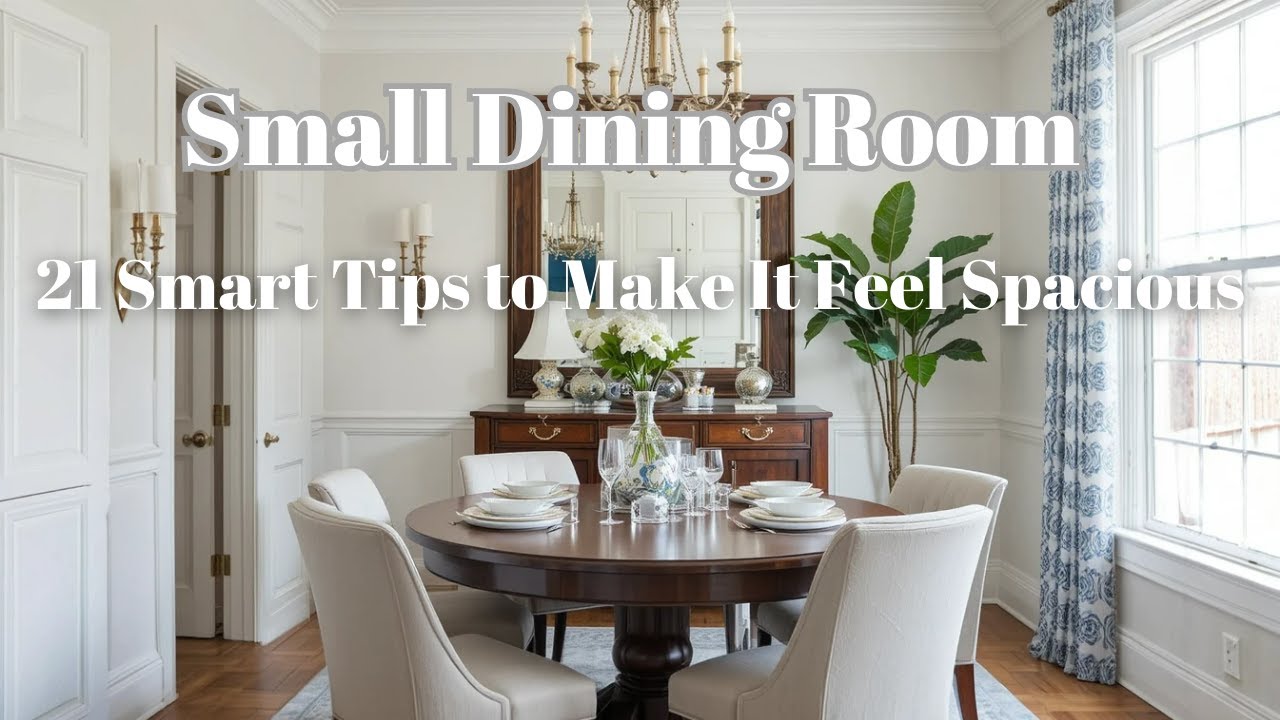 Small Dining Room: 21 Smart Tips to Make It Feel Spacious