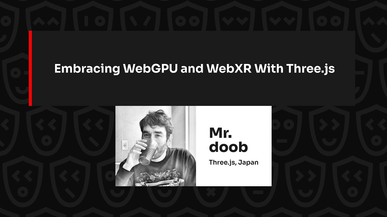 Mr.doob presenting Three.js WebGPU and WebXR integration at JSNation