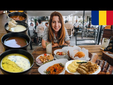 EPIC Romanian Food Tour🇷🇴 (Market tour + Street Food in Bucharest Romania)