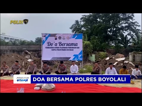 POLRES BOYOLALI GELAR DOA BERSAMA DUKUNG PEMBANGUNAN SPPG POLRI