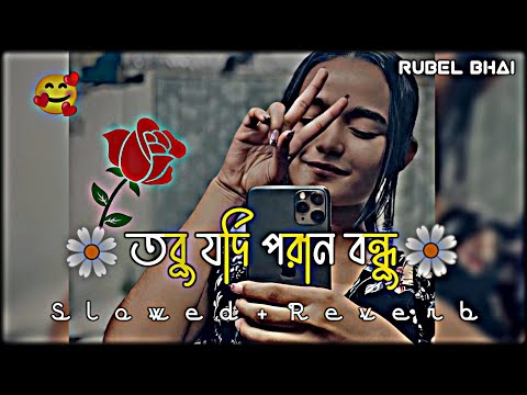 তবু যদি পরান বন্ধু আমার পানে চায়। dhar dharina para porshi । slowed+reverb । TikTok Viral Song
