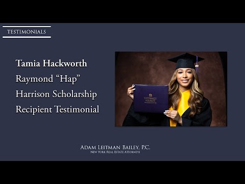 Tamia- Raymond ‘Hap’ Harrison Scholarship Testimonial testimonial video thumbnail