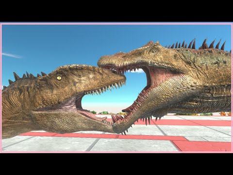 Carcharodontosaurus vs Spinosaurus - Animal Revolt Battle Simulator
