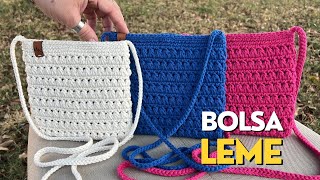 BOLSA EM CROCHÊ - BOLSA LEME | Bolsa linda e prática de fazer, passo a passo @MarceloNunesCroche