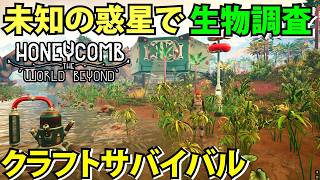 【Honeycomb The World Beyond 】未知の惑星Sota7で生態調査するクラフトサバイバル【ハニーコウム】